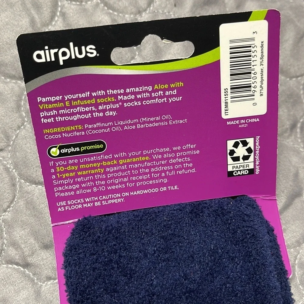 New Aloe Infused Glass Half Full socks